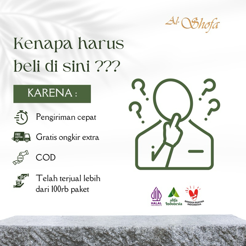 

NG Paket Promil Serbuk Zuriat Al Shofa & Madu Promil Al Shofa & Cuka Apel Al Shofa 250ml With Mother
