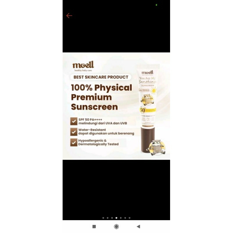 moell sunscreen