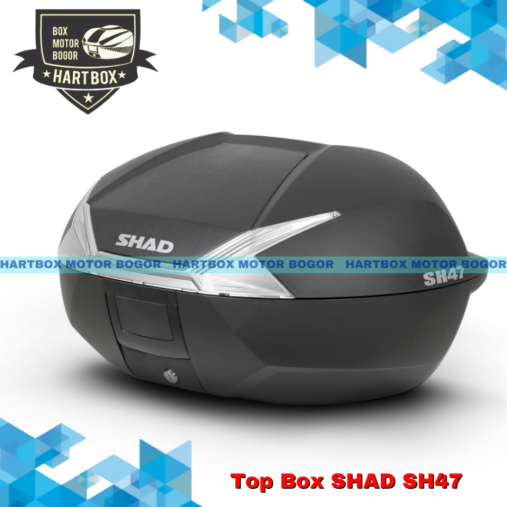 Box Motor Shad SH47 Mika Putih | Box Atas Terbaru Shad SH 47 | Pusat Box Motor Bogor Nmax Byson Vers