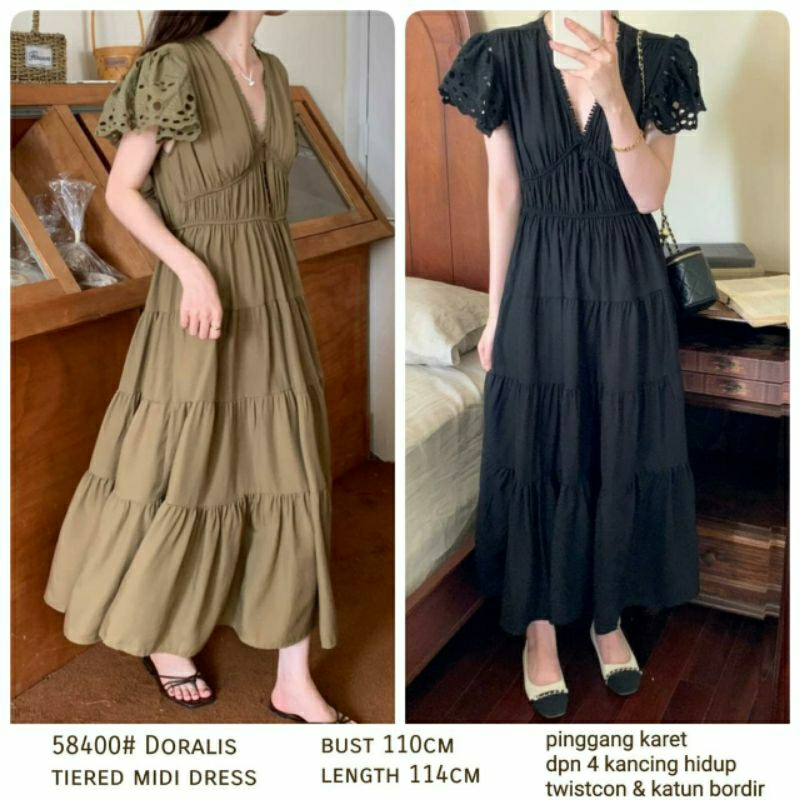 58400 Doralis Tiered Midi Dress RM