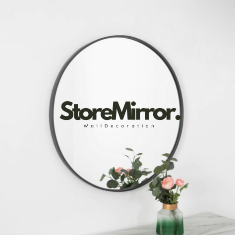 Cermin Dinding Bulat Gantung Aesthetic - Kaca Aesthetic Gantung Bulat