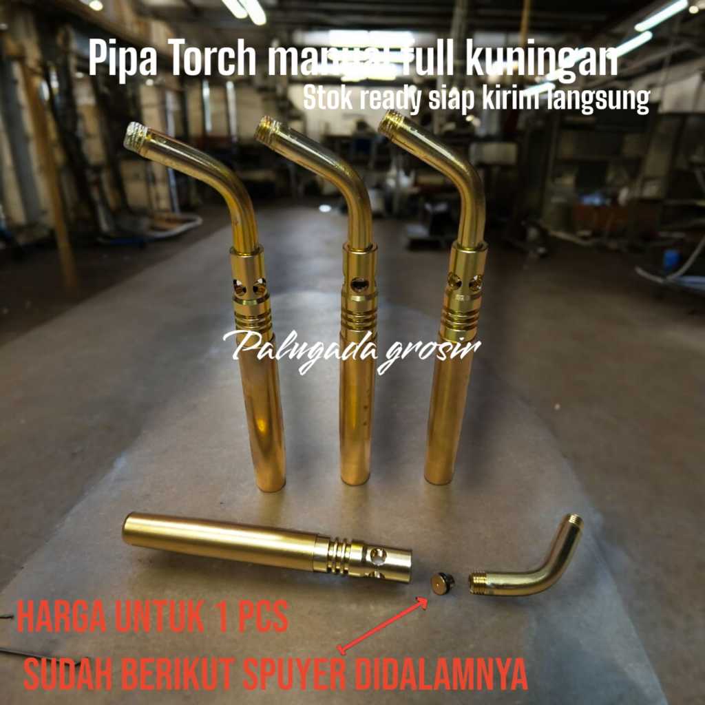 Pipa gas torch selongsong + spuyer lengkap