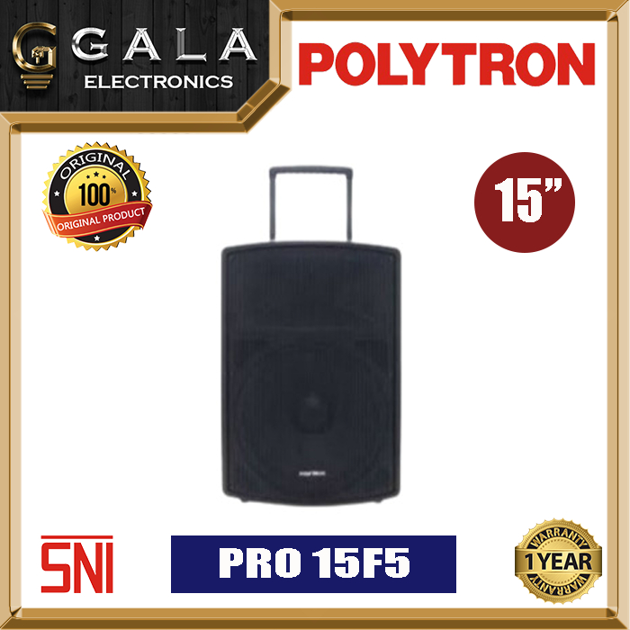 Speaker Trolley Polytron Pas Pro 15F5 Meeting Portable Active Aktif 15 Inch