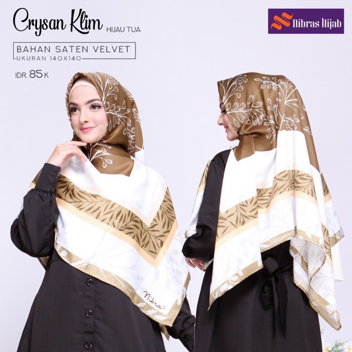 preloved jilbab dewasa segiempat nibras preloved syari hijab segiempat satin nibras