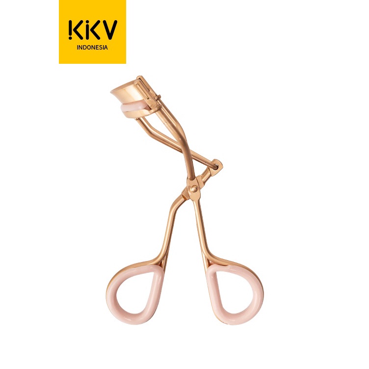 Terkini KKV  Dulce Luna Pink Gold Series Eyelash Curler with Soft Adhesive Handle 1pc