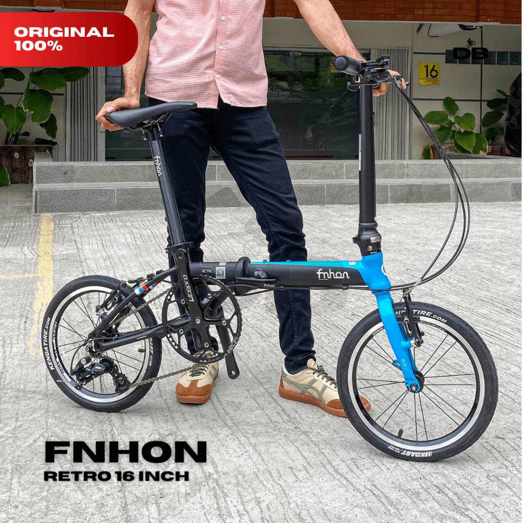 Deleobike Sepeda Lipat FNHON Retro 16 Inch