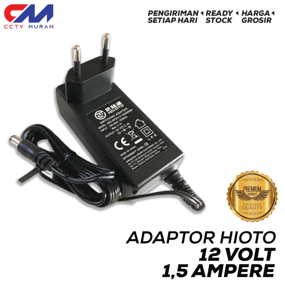 Adaptor 12 Volt 15 Ampere Murni Adaptor Cocok Untuk CCTV