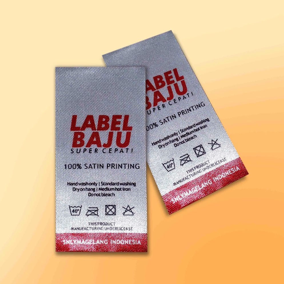 

Label Baju Custom 1pcs Satin Printing KODE D3Z9