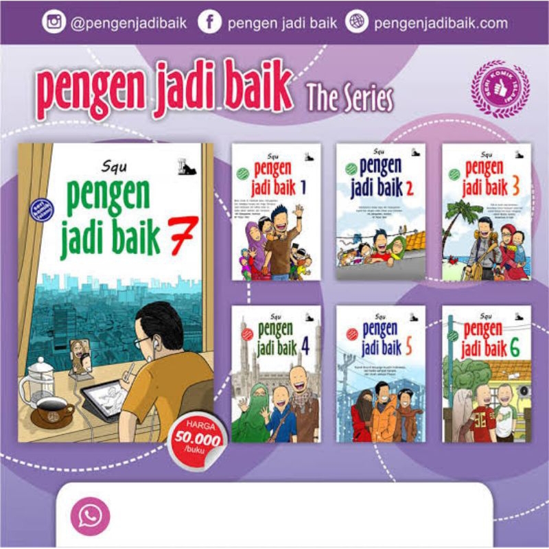Set Komik pengen jadi baik no 1,2,3,4,5,6,7 komik PJB Original SQU