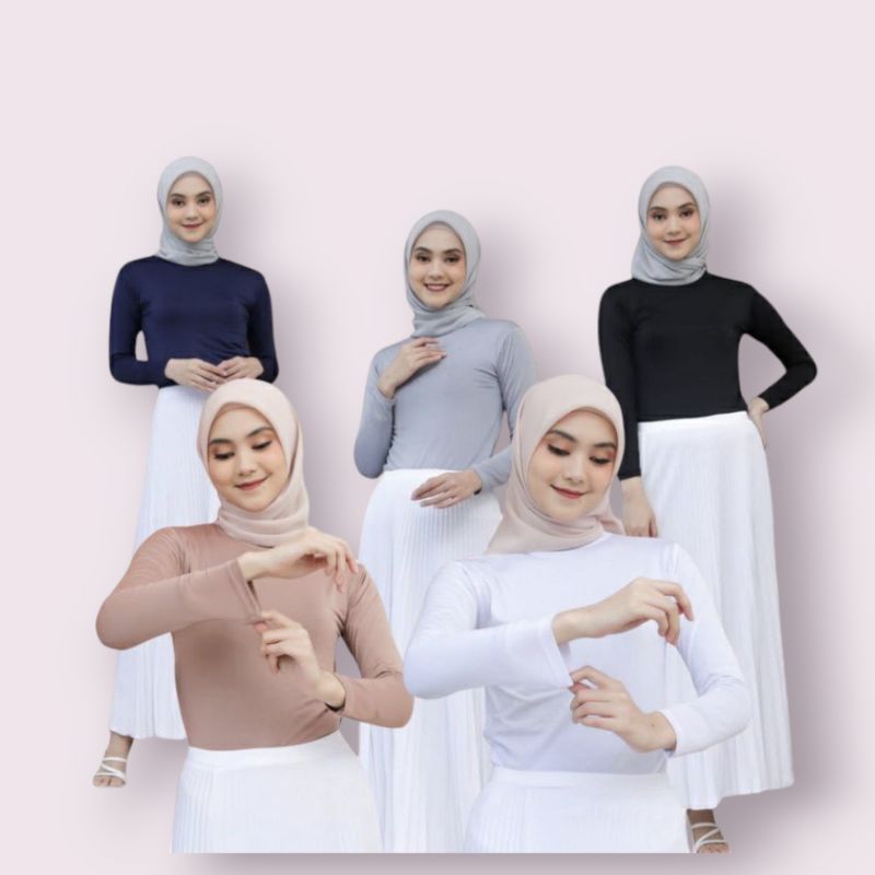 MANSET BAJU Daleman Wanita Lengan panjang Longsleeve /Baju Atasan Wanita high neck All size fit to L