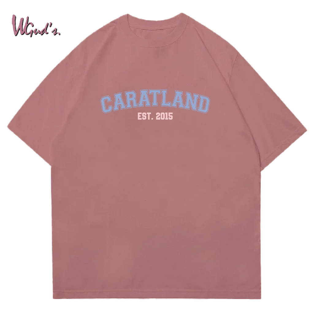 WGUD'S Cotton Combed 30S T-shirt CARAT LAND [sablon DTF] Unisex Pria & Wanita *PREMIUM QUALITY*-DUSTY PINK