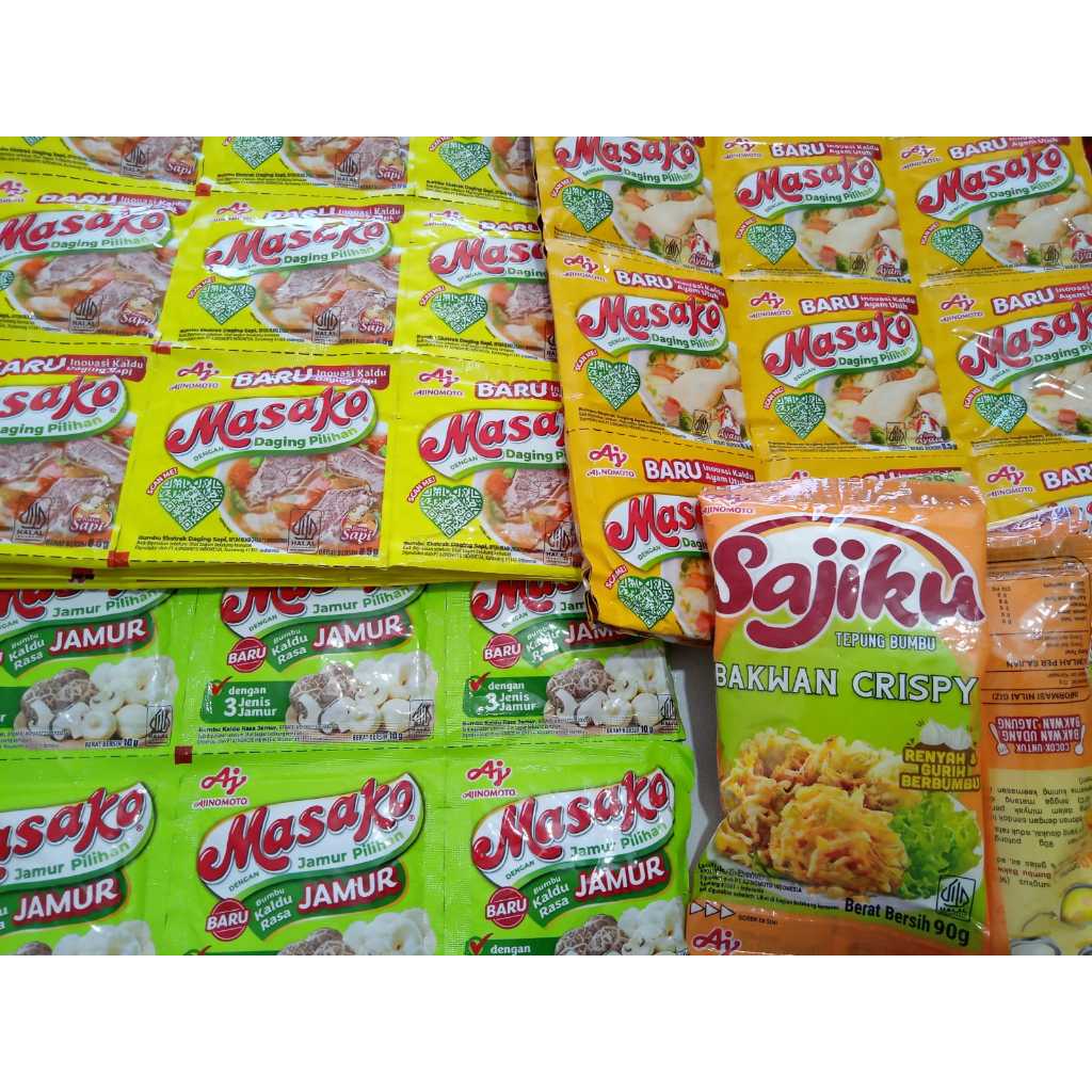 

Masako® Bumbu Kaldu Penyedap Rasa - Sapi/ Ayam/ Jamur isi 12 Pcs