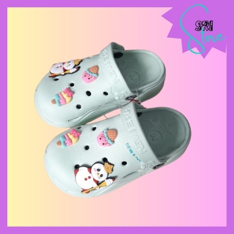 SANDAL ANAK WANITA DAN PRIA / SANDAL BAIM ANAK NEW ERA TKE 2033 SANDAL KODOK TALI BELAKANG