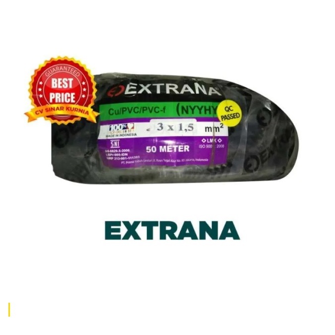 KABEL SERABUT NYYHY 3 X 1,5MM ROLL 100M EXTRANA