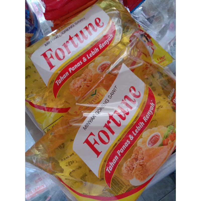 

Minyak Goreng FORTUNE Bantal 1Liter TERMURAH / FORTUNE PILLOW (free packing kardus)