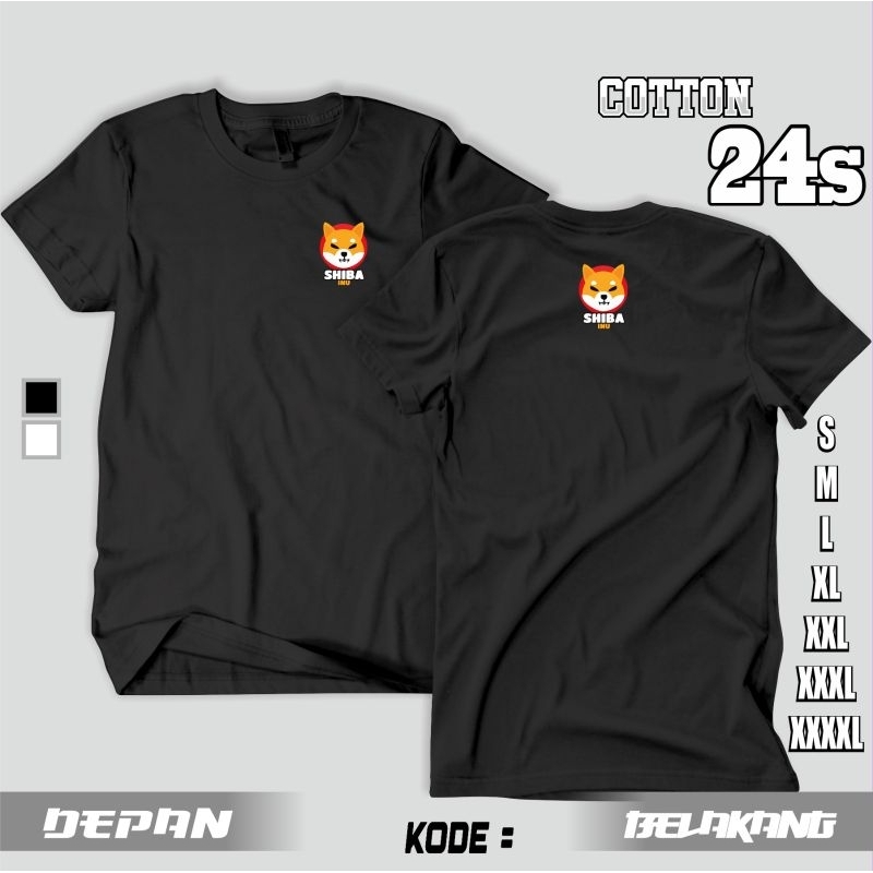 kaos Crypto Shiba inu / kaos Shiba inu / cotton 24s PREMIUM