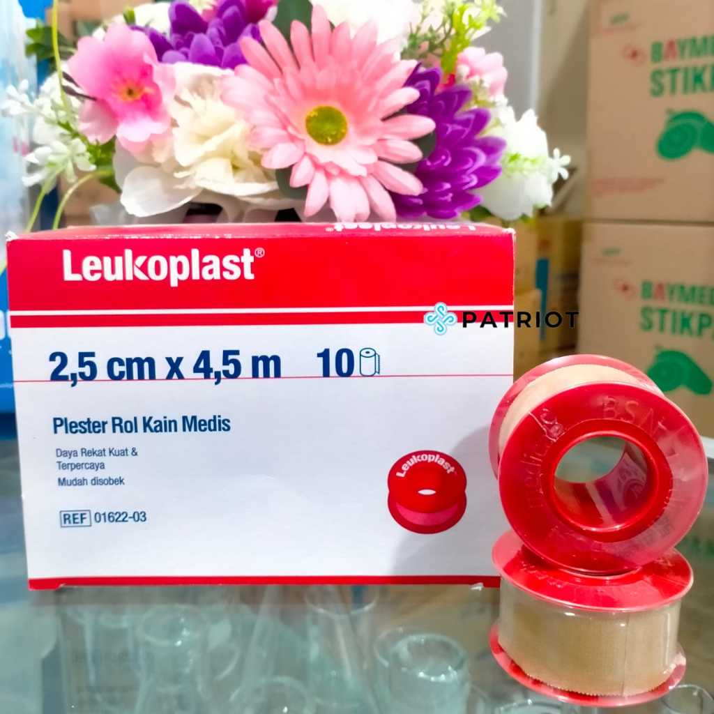 Leukoplast All Ukuran 1,25 cm x 4,5 m, 2,5 cm x 4,5 m, 5 cm x 4,5 m, 7,5 cm x 4,5 m - Plester Roll K