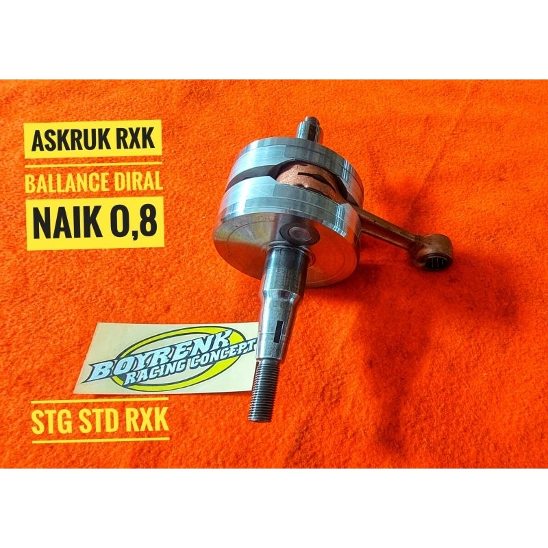 ASKRUK CRANK SHAFT BANDUL KRUK AS YMH RXK // RX KING // R X KING STROKE UP 0,5 DAN 0 8MM-BOYRENK RAC