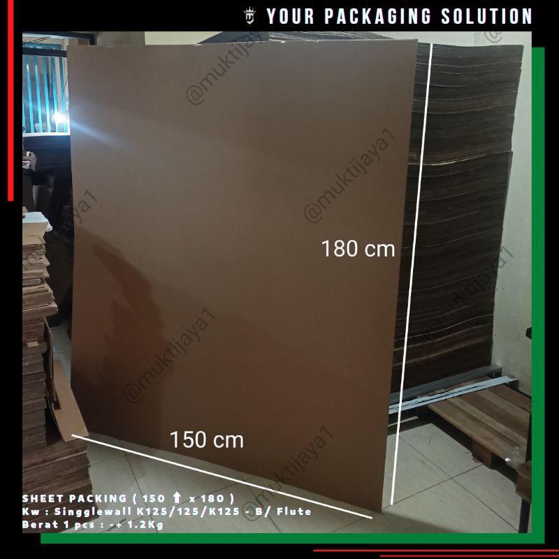 

Kardus Lembaran • 150x180cm (PENGIRIMAN DI LIPAT) • Sheet Packing/ Kardus/ Karton Lembaran BK