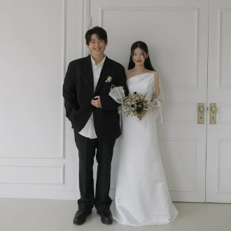GAUN PENGANTIN POOS  SIMPLE  WEDDING DRESS  KOREA  SIMPLE  WEDDING DRESS