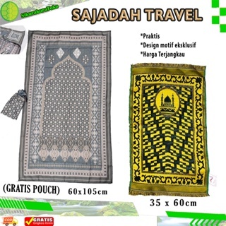 (SDA) Sajadah Travel Sajadah Traveling Pouch Souvenir Umroh Sajadah JUMBO / KECIL Motif Al-Bahar Saj