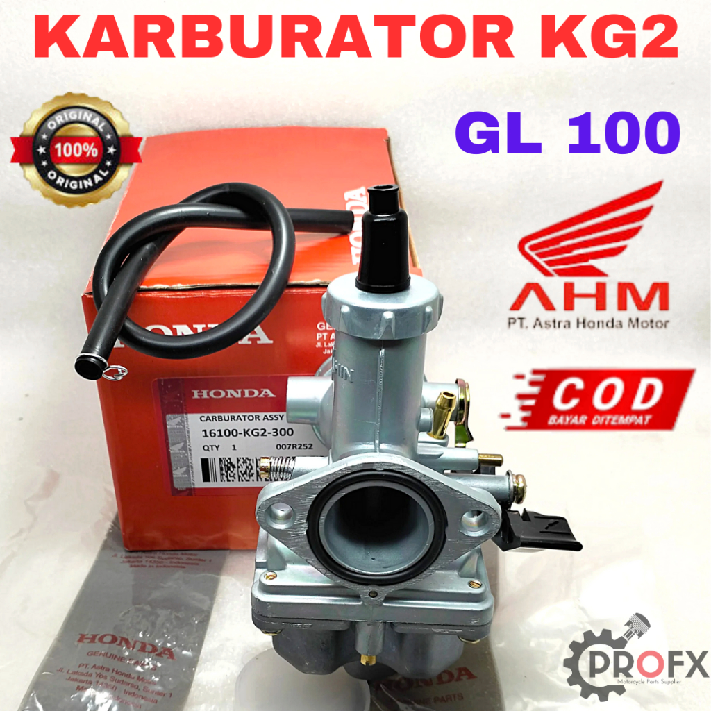 KARBURATOR KG2 HONDA GL 100  PLATINA / CDI, CB 100 KUALITAS ORIGINAL KEIHIN AHM ASLI CARBU KARBU
