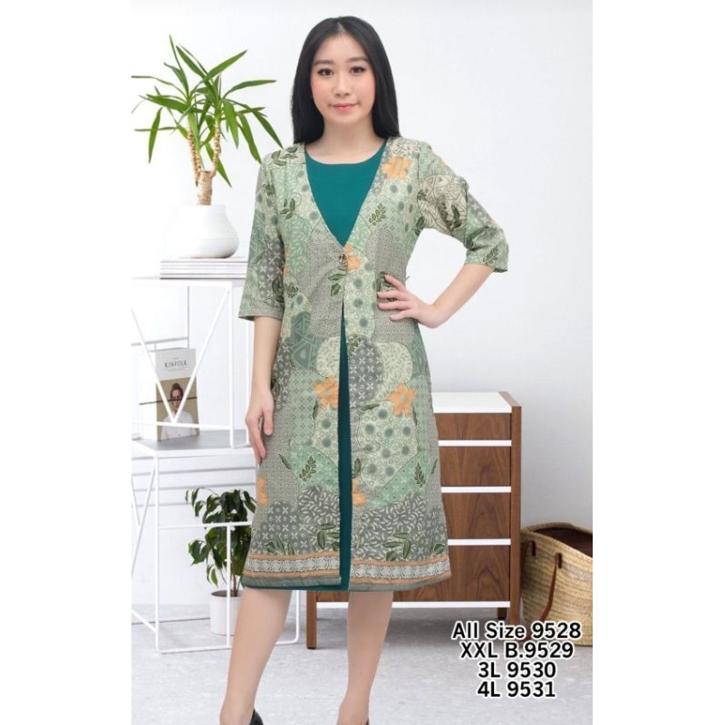 Dress blazer body panjang 9528