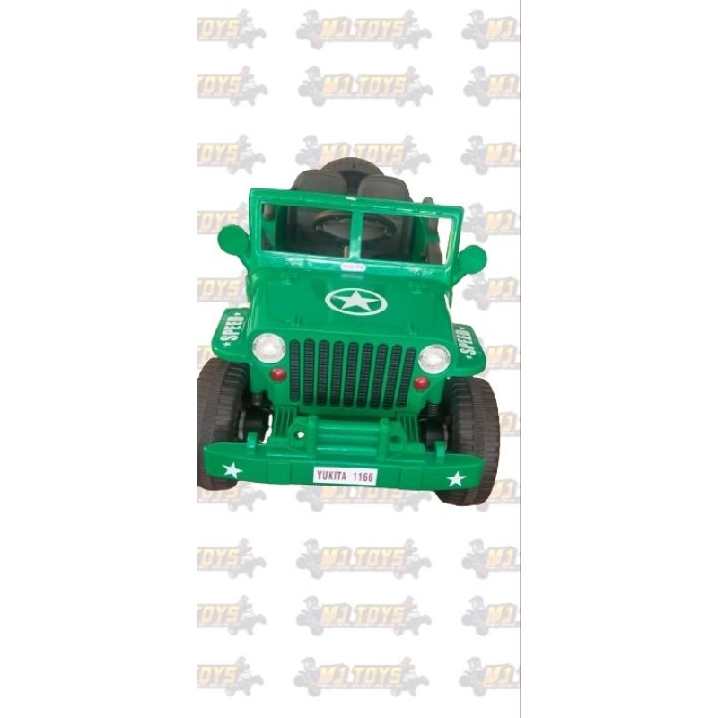 Mobil Aki Jeep Yukita Jeep Military 1166