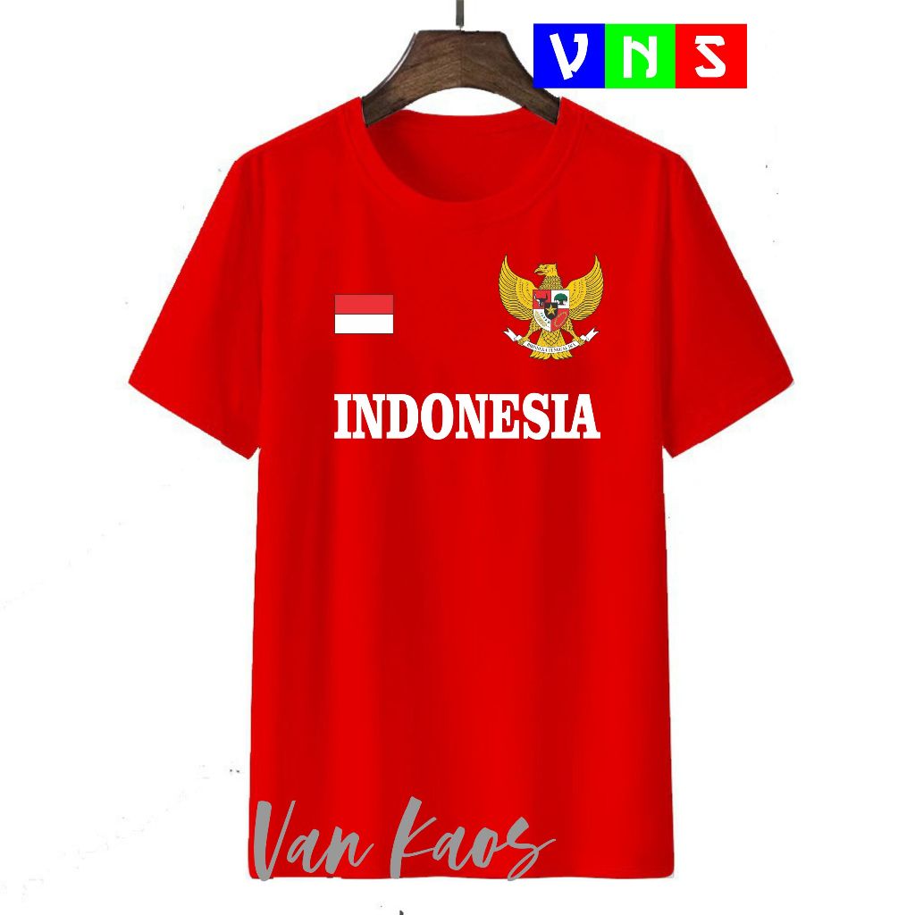 kaos indonesia logo bendera garuda 646 baju bisa dipakai pria dan wanita garuda indonesia