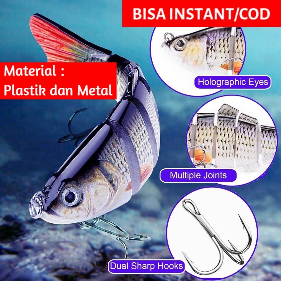 (BISA INSTANT/COD) Kail Pancing Bentuk Ikan Hidup Mas Nila Wader Kecil Gabus Bawal  Sepat - SAJ-042