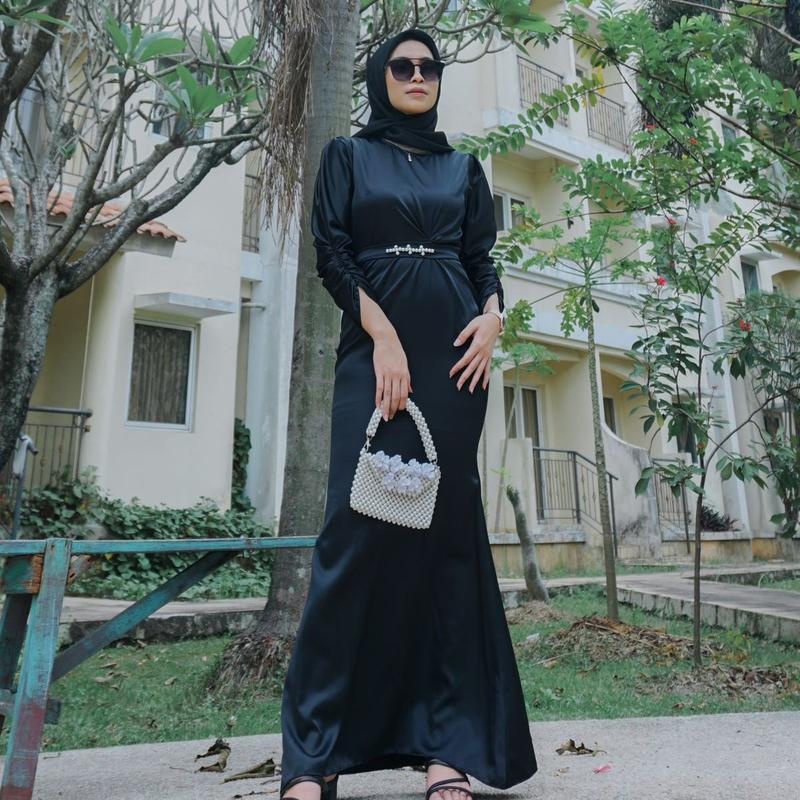 [PROMO] LILI DRESS DUYUNG BRIDESMAID GAMIS SATIN KONDANGAN ATASAN WANITA PREMIUM GAMIS LEBARAN GAMIS