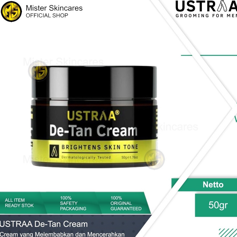 Lab3 Cream Pelembab Pencerah Pemutih Wajah Pria Ustraa DeTan Krim 5gr Spektakuler