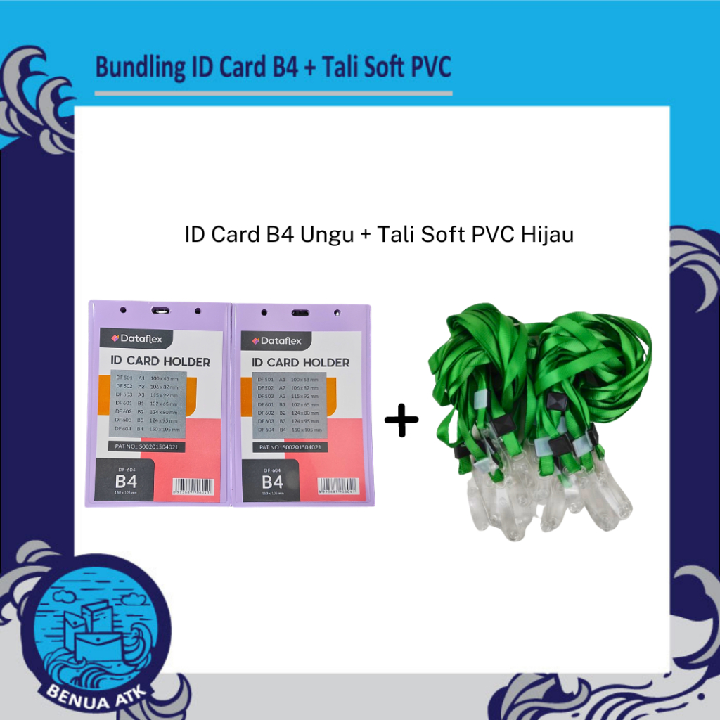 

BUNDLING ID Card Holder B4 + Tali Nylon Soft PVC - NYLKSFP