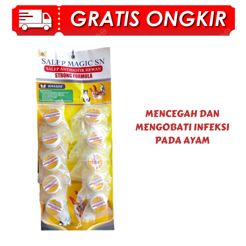 SALEP MAGIC SN 1 RENTENG - salep antibiotik mengobati luka habis laga
