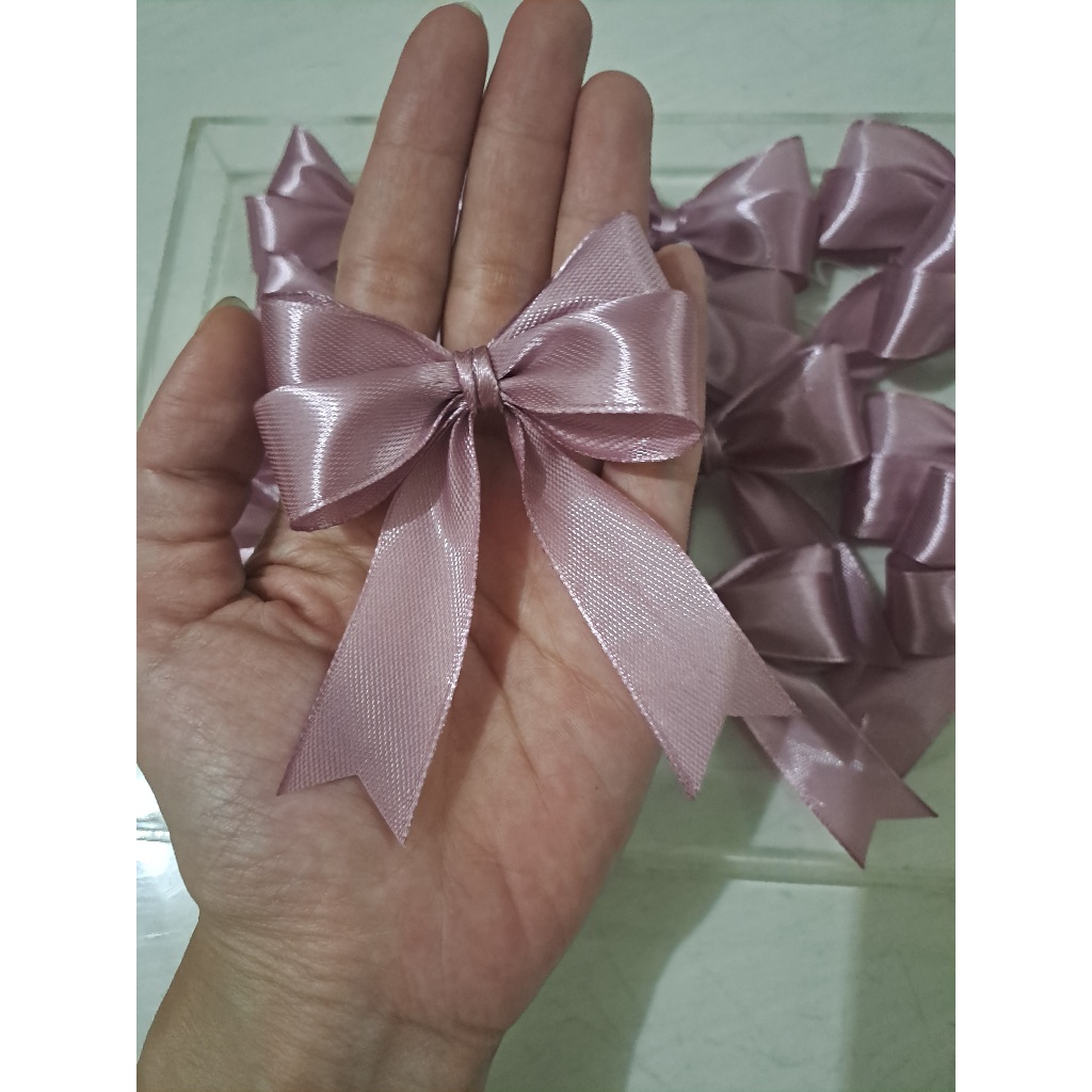 

pita hampers, pita souvenir, pita kado, pita satin double bow isi 25pcs