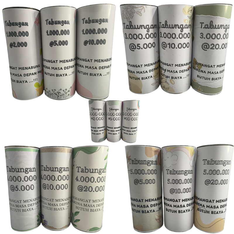 celengan target jumpo xxl buka tutup murah tabungan besar bisa custom celengan target 1 juta 2 juta 