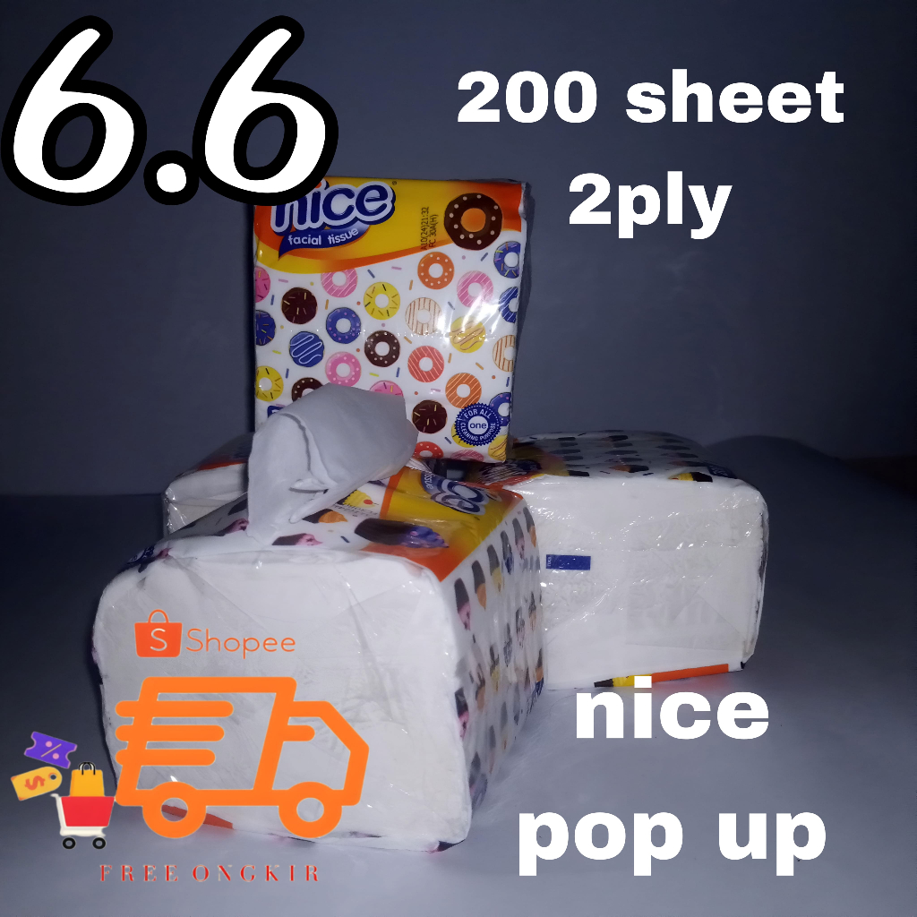 Tissue Nice Pop up 200 sheet 2 ply
