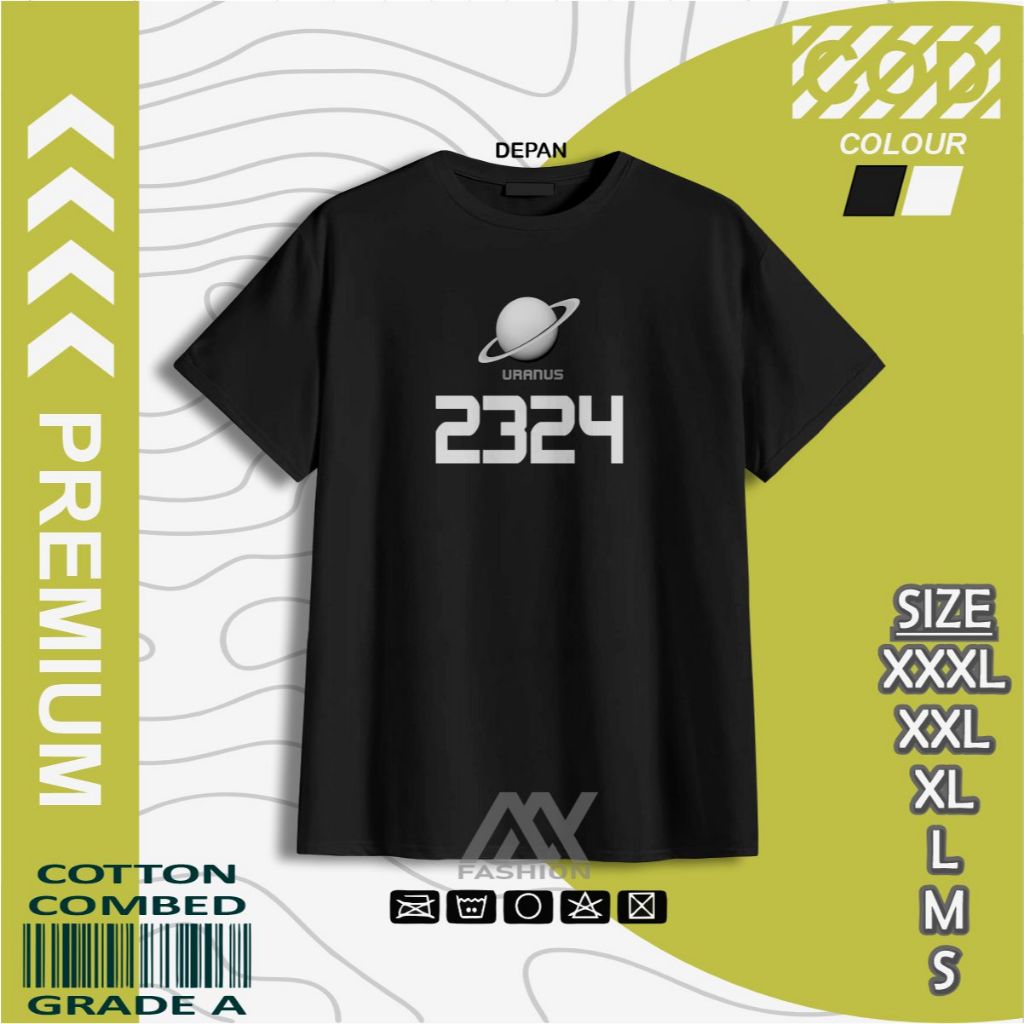 URANUS 2324 KAOS BAJU THAILAND FREENBECKY STYLE LENGAN PENDEK