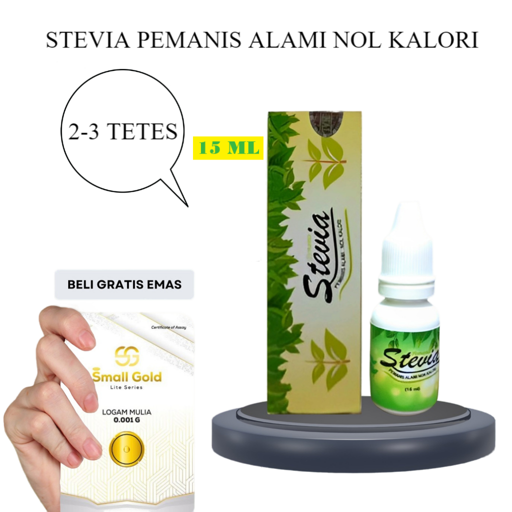 

Pemanis Stevia | Cegah Gula Darah Naik | Cegah Kanker | Cegah Diabetes | Cegah Tekanan Darah Tinggi | Cegah Kolesterol | ISI 15 ML | GRATIS EMAS ASLI
