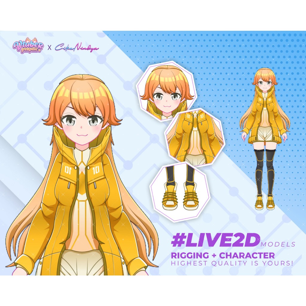 Raih Kesuksesan Streaming dengan VTuber Live2D Model Terbaru, Karakter VTuber Inovatif, Model Live2D