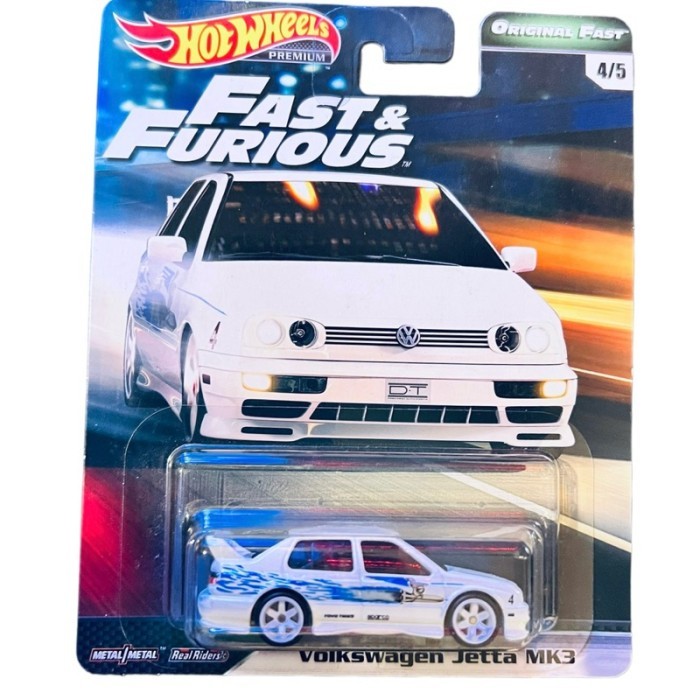 hotwheels HW Hot Wheels Premium Volkswagen VW Jetta MK3 Fast & Furious Original Fast Diecast