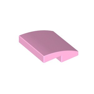 Lego Bright Pink Part 15068 Slope, Curved 2 x 2