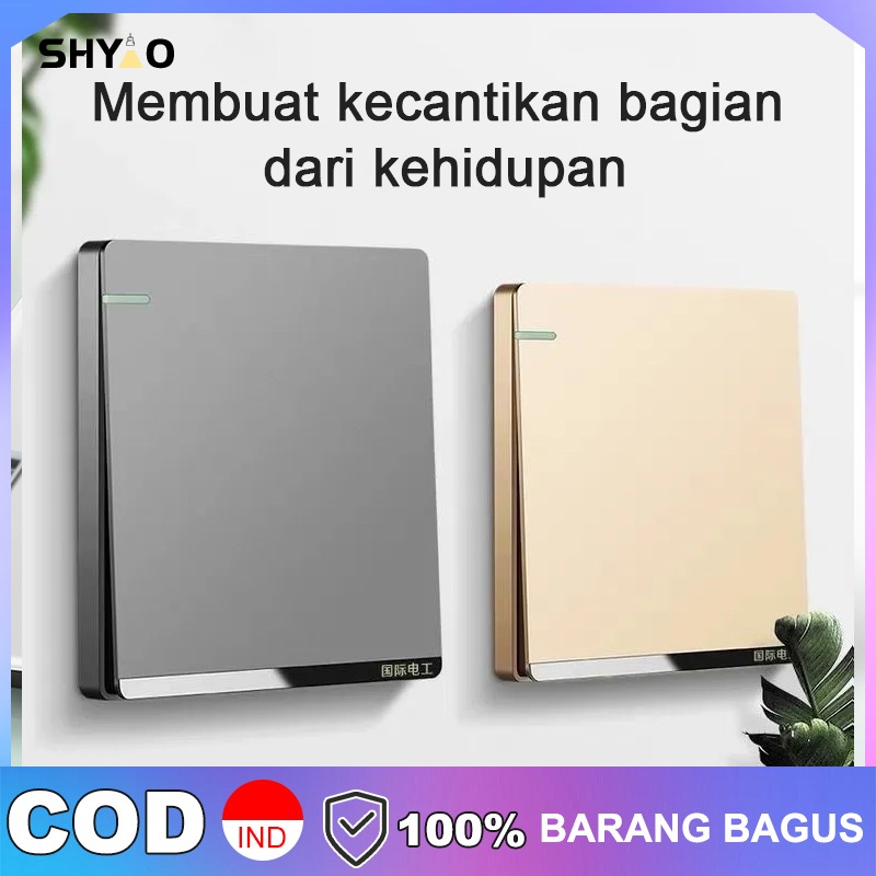 Saklar dinding tempel/saklar lampu/Saklar dinding rumah/sakelar dinding rumah pintar modern soket