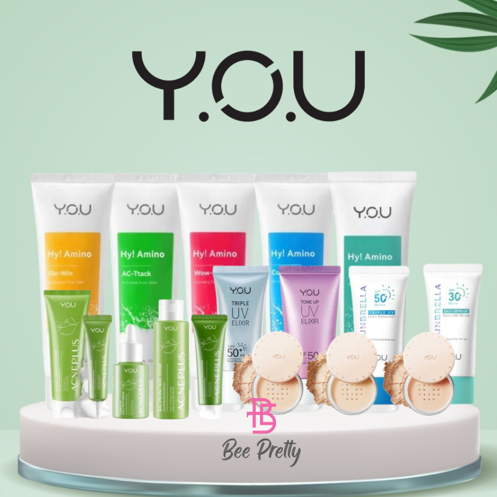 YOU All Produk Lengkap / You Hy Amino Facial Wash / You Sunscreen / You Acne Plus Spot Care / You Lo