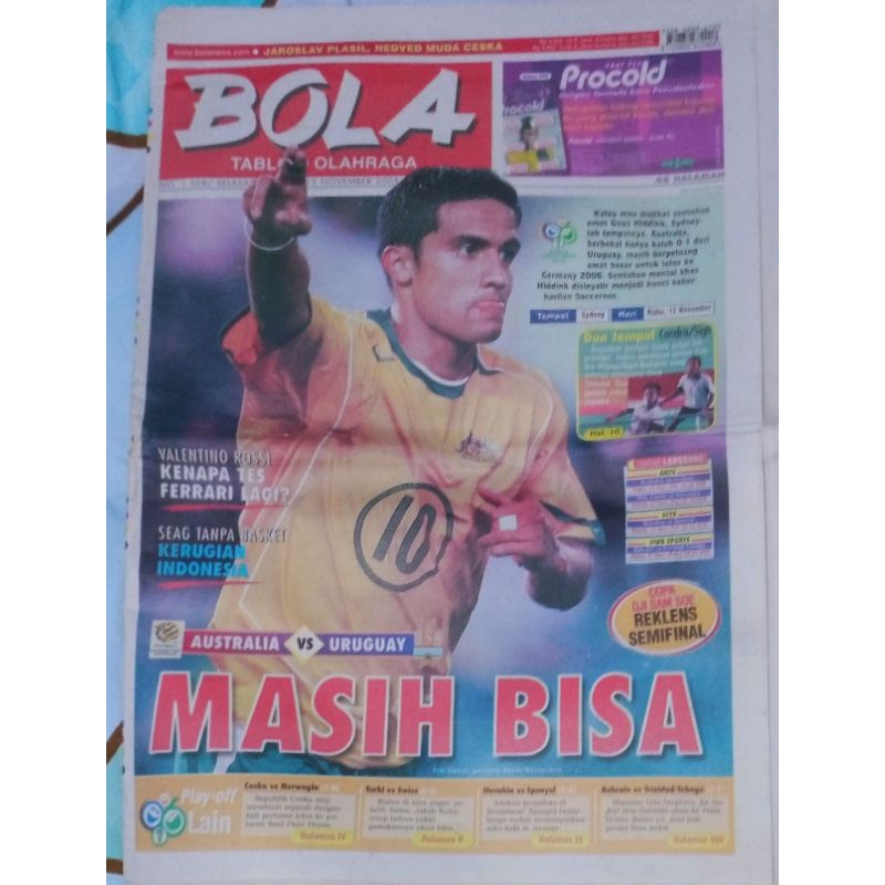 Tabloid BOLA, Selasa 15 November 2005