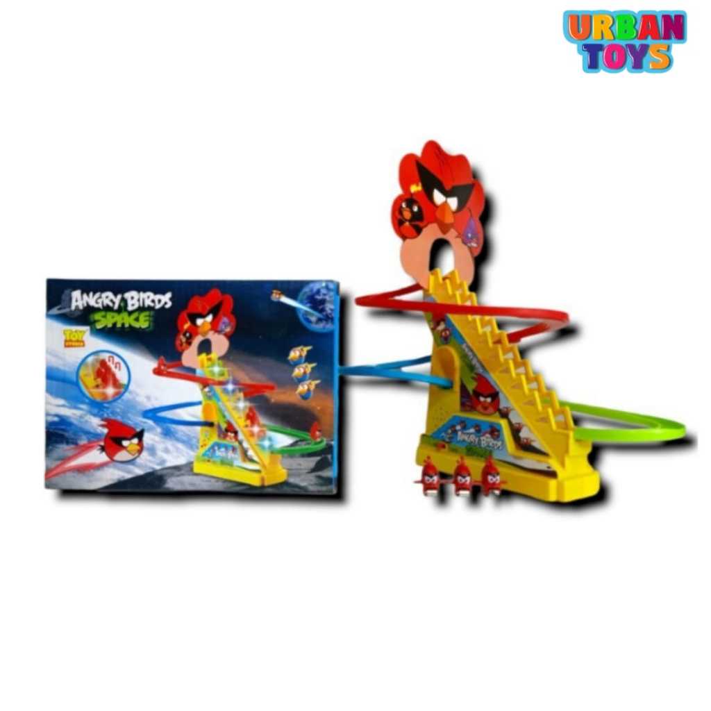 Mainan Anak Slide Track Angry Birds Space
