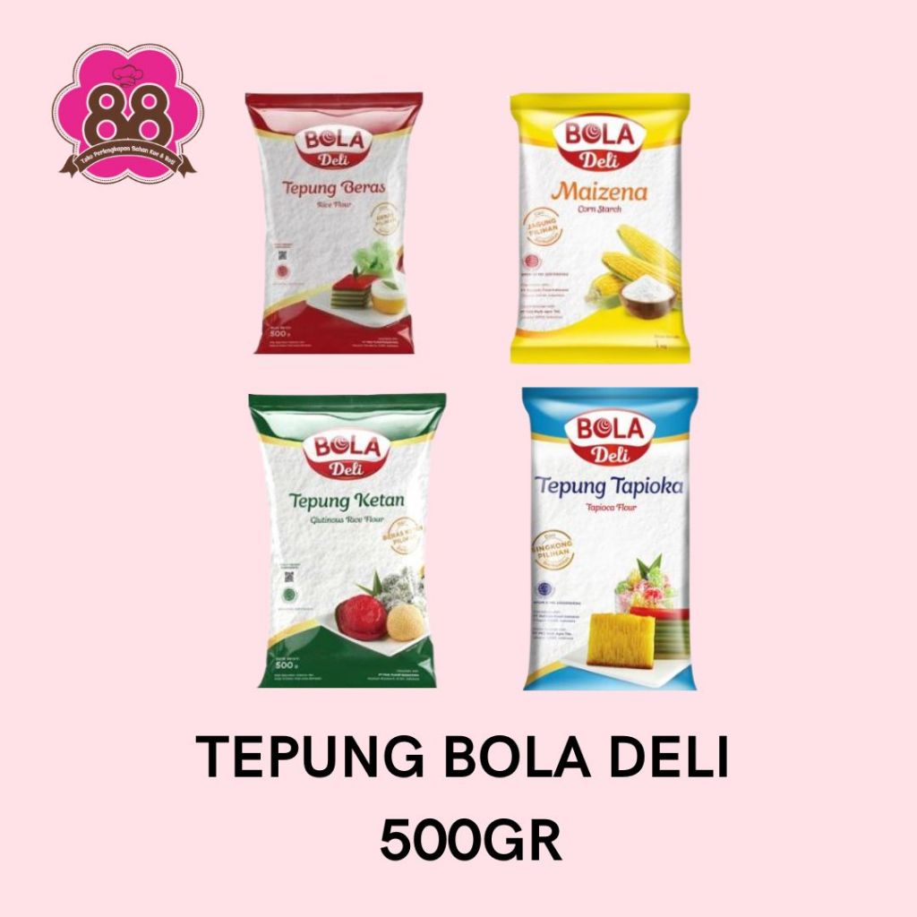 

TEPUNG BOLA DELI ( TAPIOKA, KETAN, BERAS, MAIZENA )