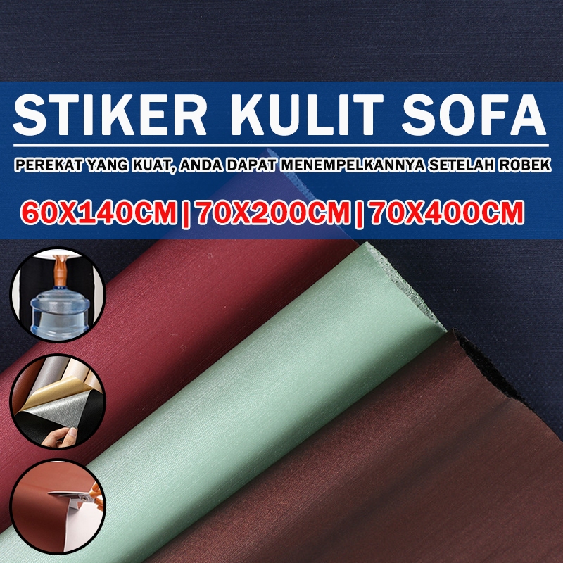【kualitas tinggi】stiker jok kulit sofa stiker kulit sofa perekat 70x200 stiker kulit jok mobil
