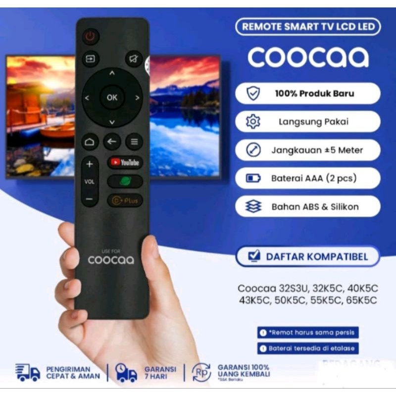 REMOTE TV LED COOCAA SMART ANDROID 32S3U