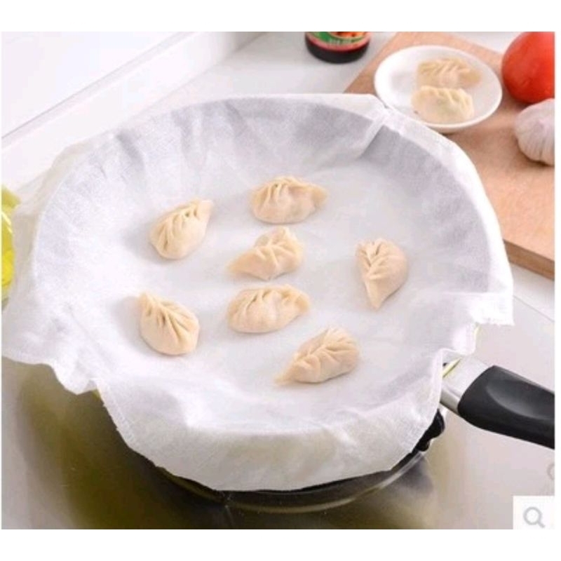 kain kukusan bahan cotton kain kukusan pao anti lengket